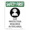 Signmission OSHA Sign, Ear Protection Required, 18in X 12in Plastic, 12" W, 18" H, Portrait, P-1218-V-11069 OS-SF-P-1218-V-11069 - alternate 1